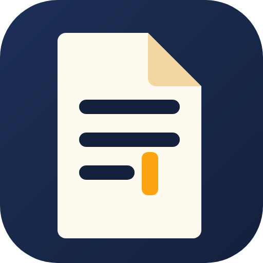 Doc Replay logo: a page with lines of text and an amber typing cursor